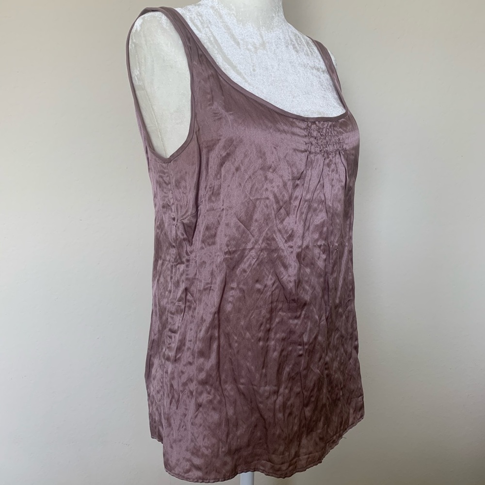J.Crew Metallic Shell Tank - Purple Mauve